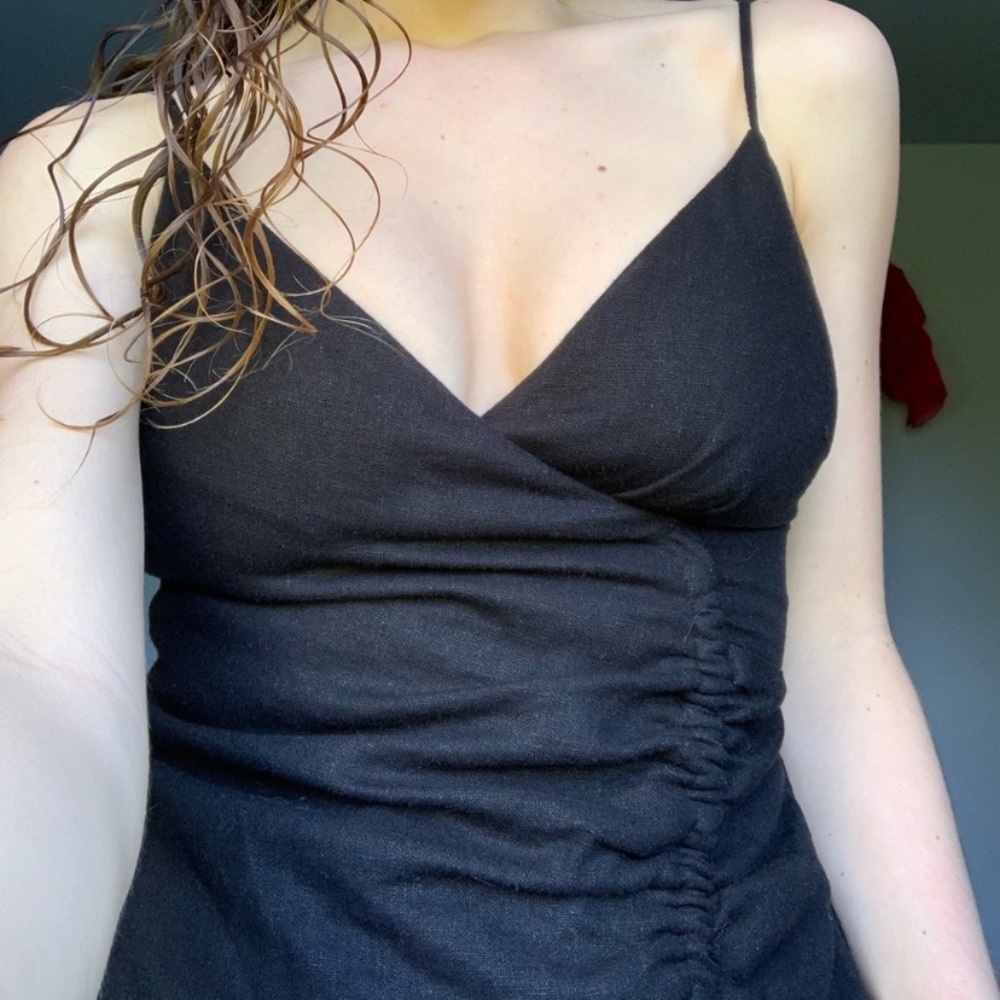 FREE WITH BUNDLE Ruched little black dress